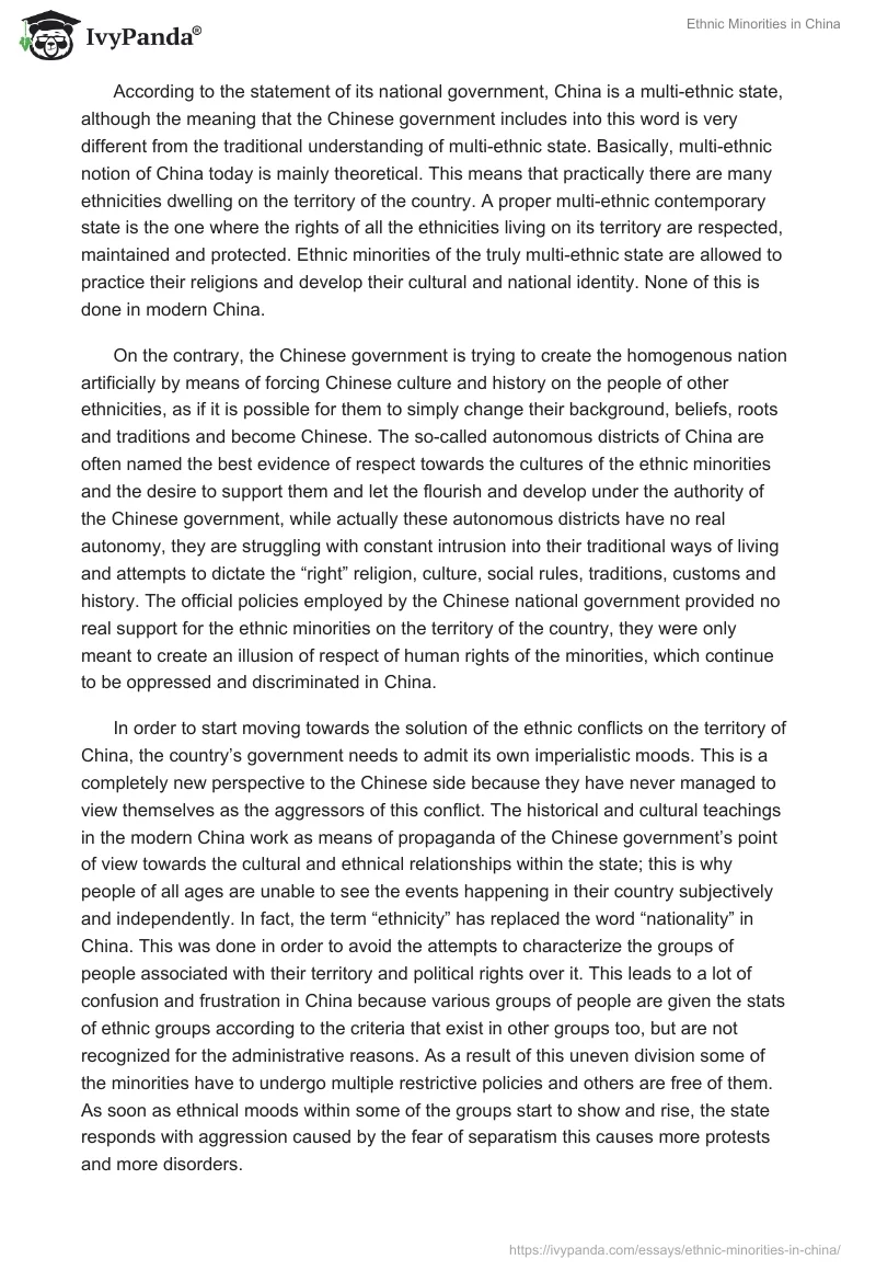 Ethnic Minorities in China. Page 4