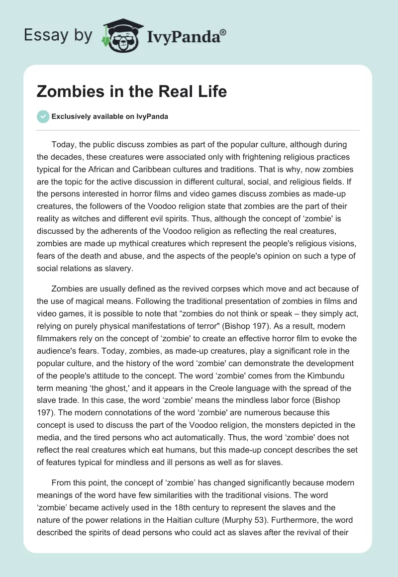Zombies in the Real Life. Page 1
