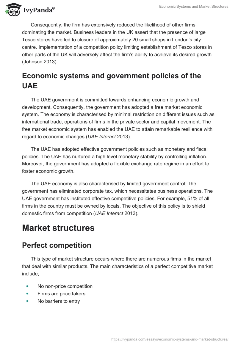 Economic Systems and Market Structures. Page 5