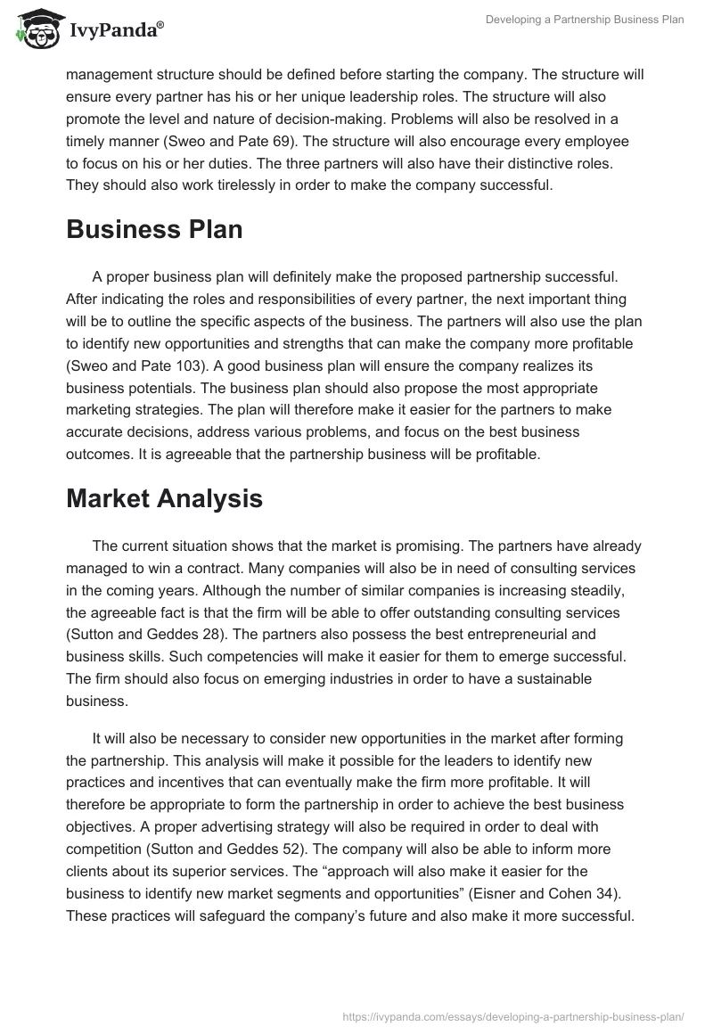 Developing a Partnership Business Plan. Page 3