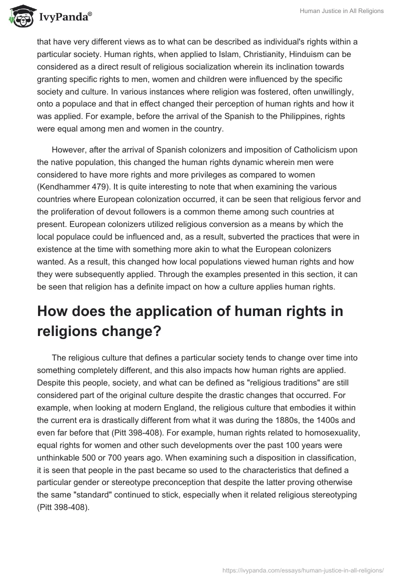 Human Justice in All Religions. Page 4