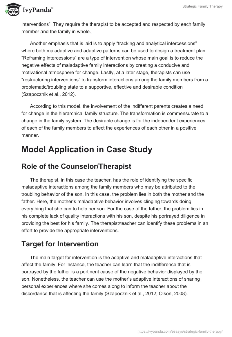 Strategic Family Therapy. Page 4