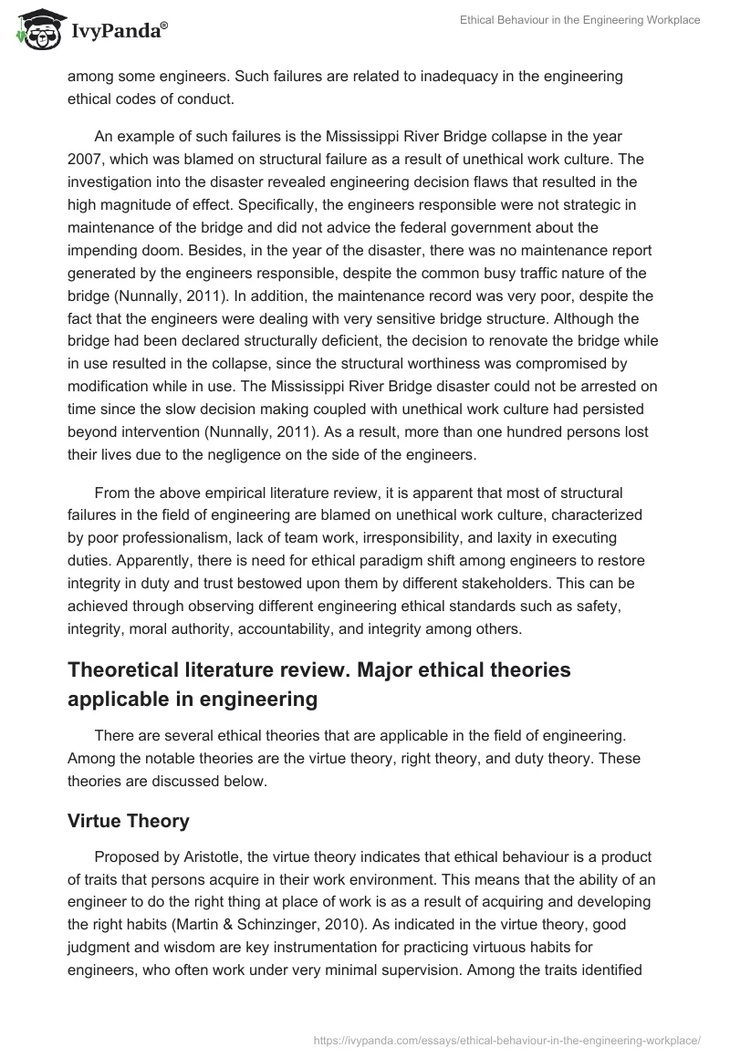 Ethical Behaviour in the Engineering Workplace. Page 3