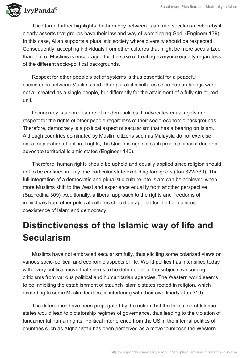 Secularism, Pluralism and Modernity in Islam. Page 2