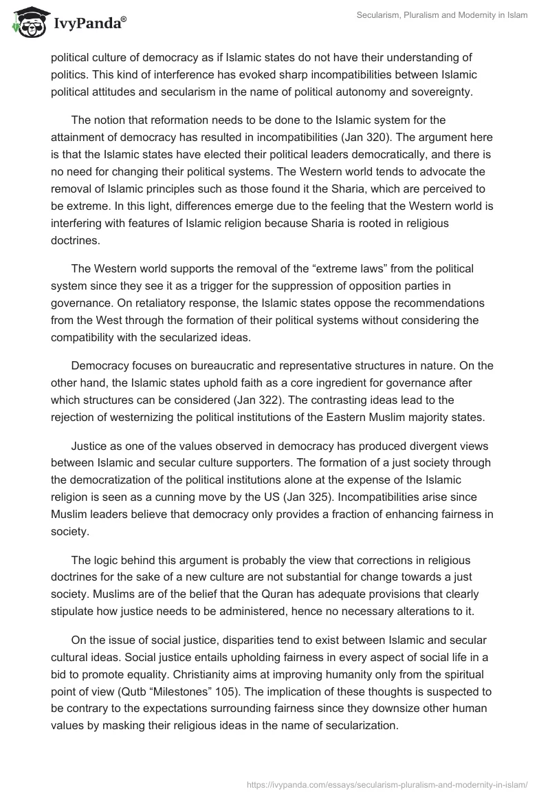 Secularism, Pluralism and Modernity in Islam. Page 3