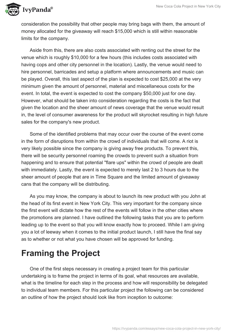 New Coca Cola Project in New York City. Page 2