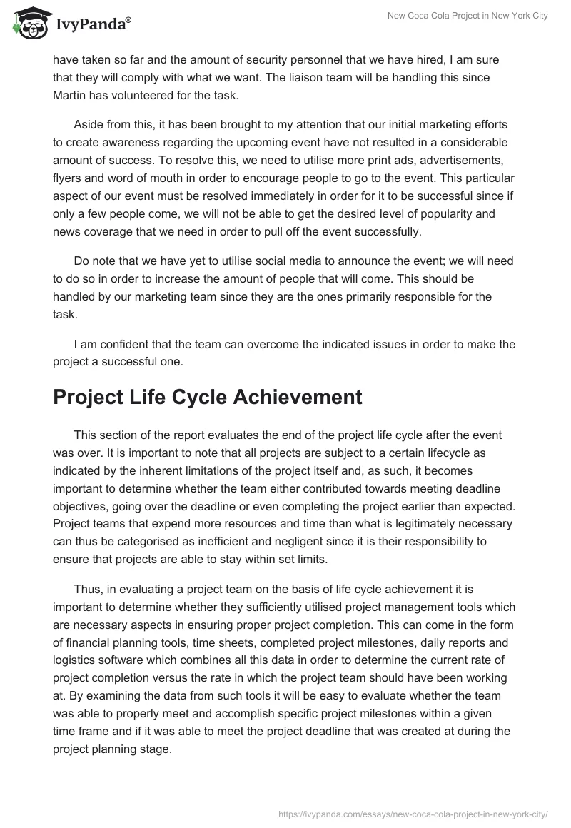New Coca Cola Project in New York City. Page 5