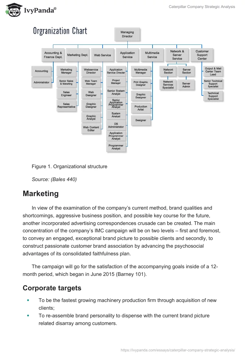 Caterpillar Company Strategic Analysis. Page 3