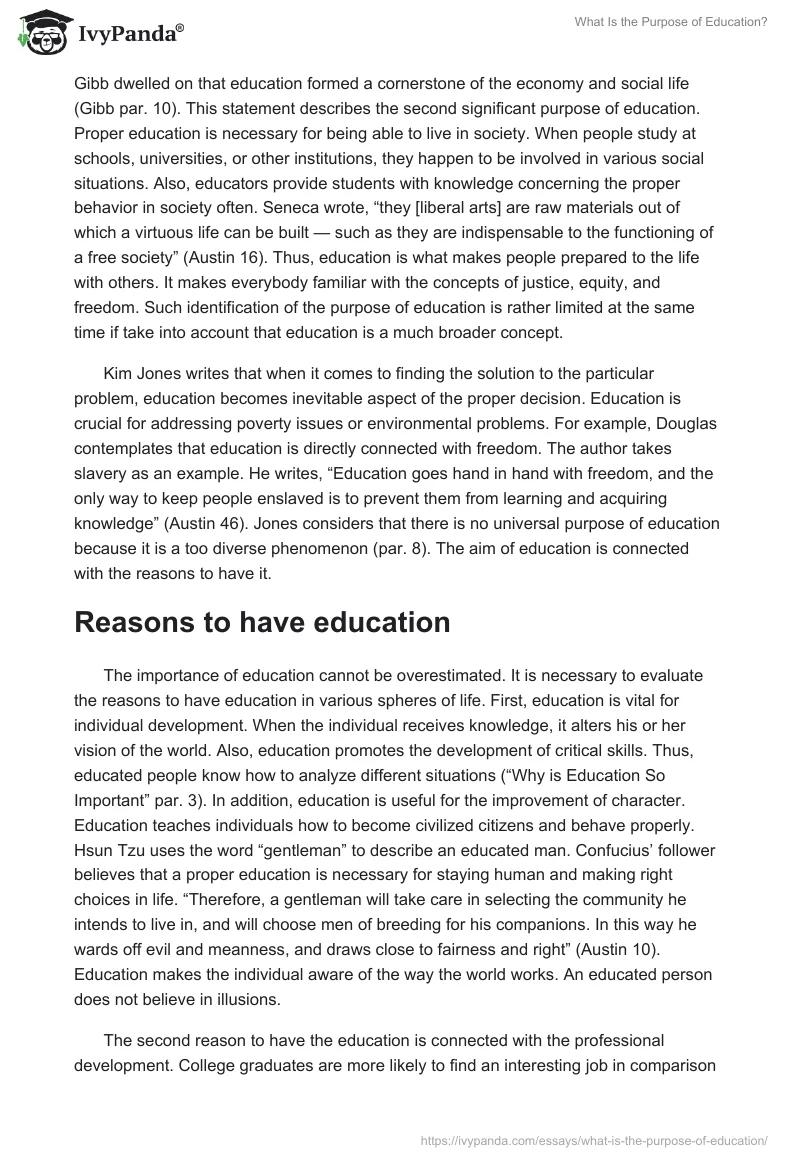 What Is the Purpose of Education?. Page 3