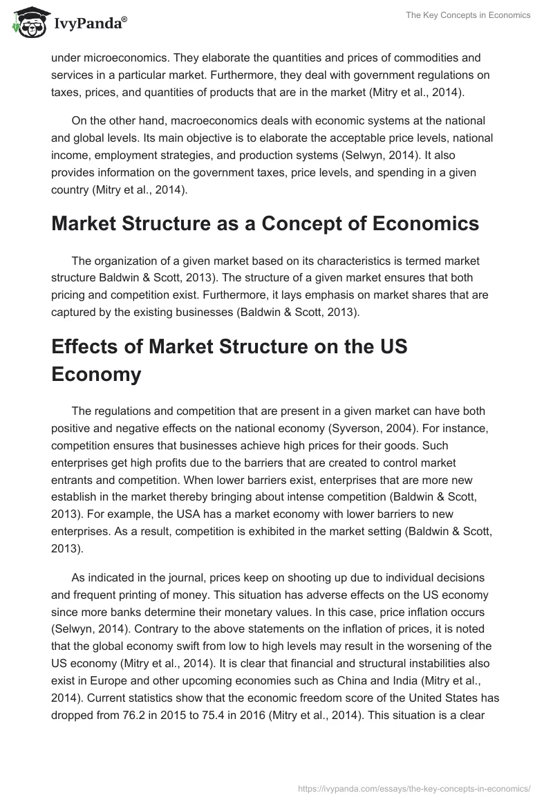 The Key Concepts in Economics. Page 2