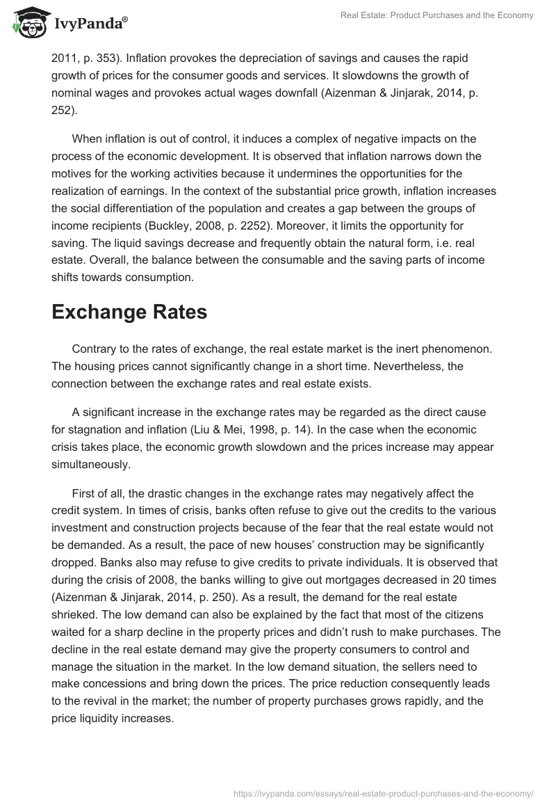 Real Estate: Product Purchases and the Economy. Page 2