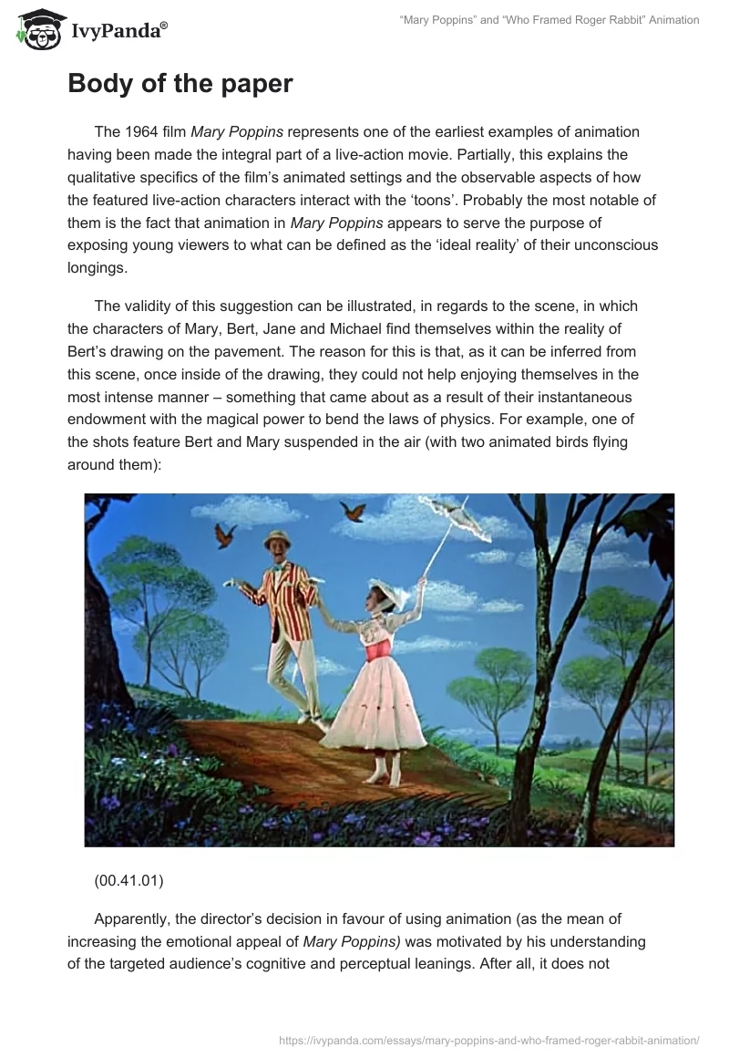 “Mary Poppins” and “Who Framed Roger Rabbit” Animation. Page 2
