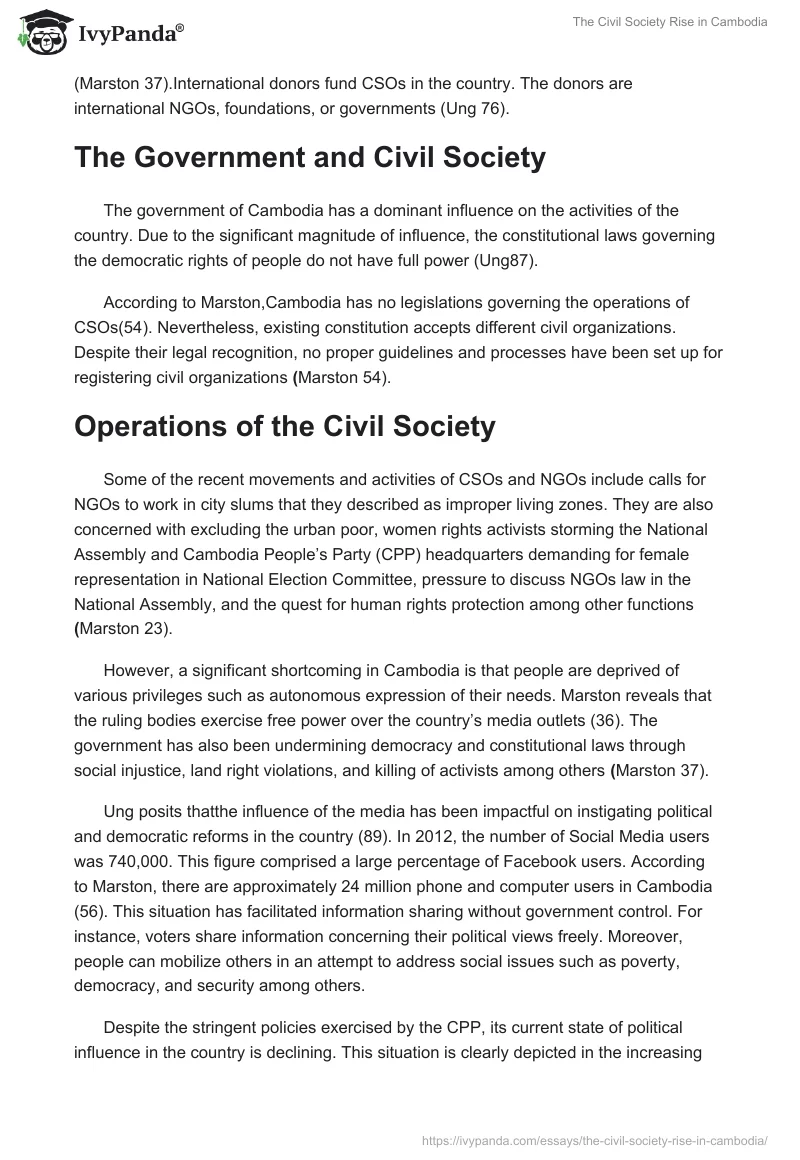 The Civil Society Rise in Cambodia. Page 2