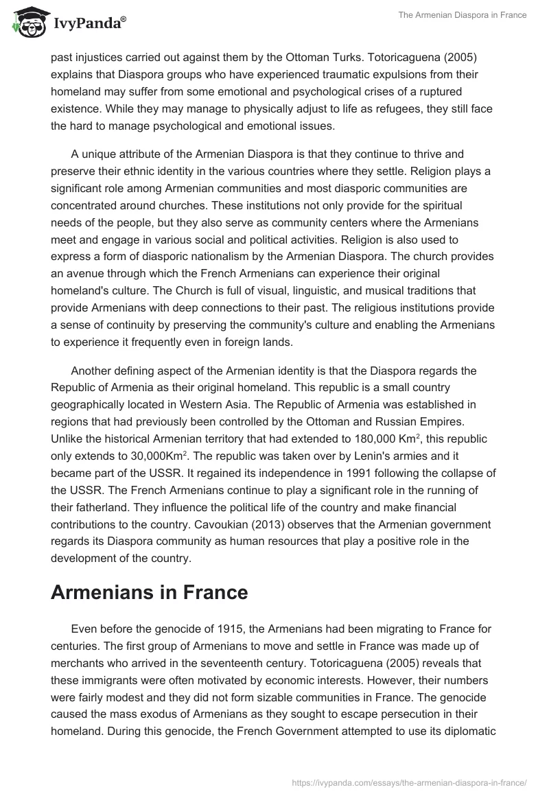The Armenian Diaspora in France. Page 4