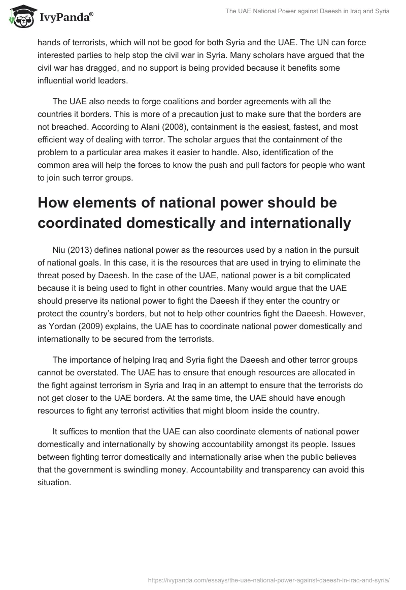 The UAE National Power against Daeesh in Iraq and Syria. Page 3