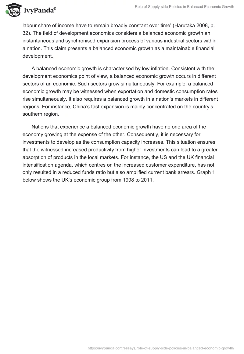 Role of Supply-side Policies in Balanced Economic Growth. Page 2