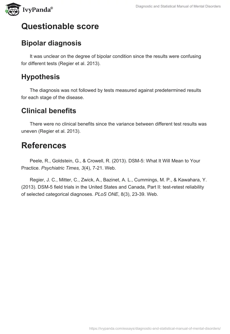 Diagnostic and Statistical Manual of Mental Disorders. Page 3