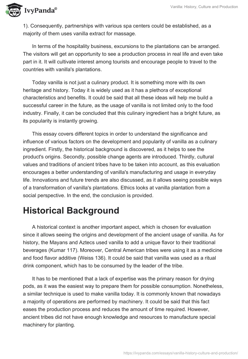 Vanilla: History, Culture and Production. Page 2