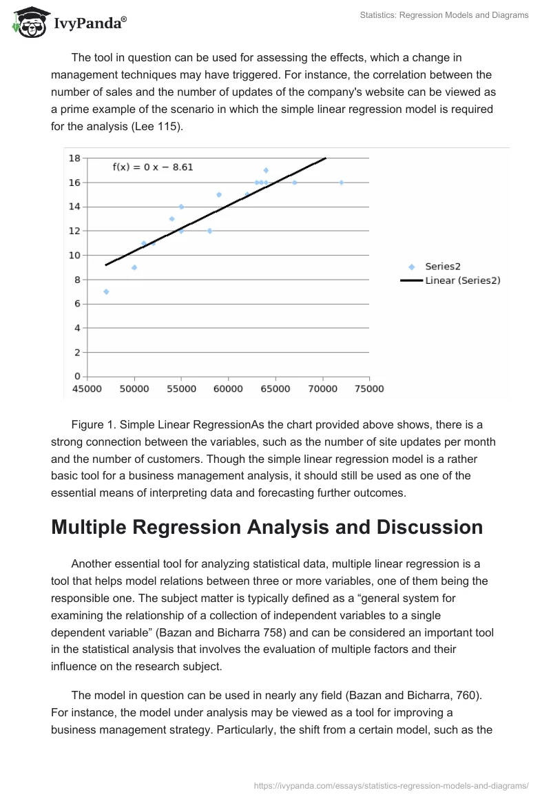 Statistics: Regression Models and Diagrams. Page 2