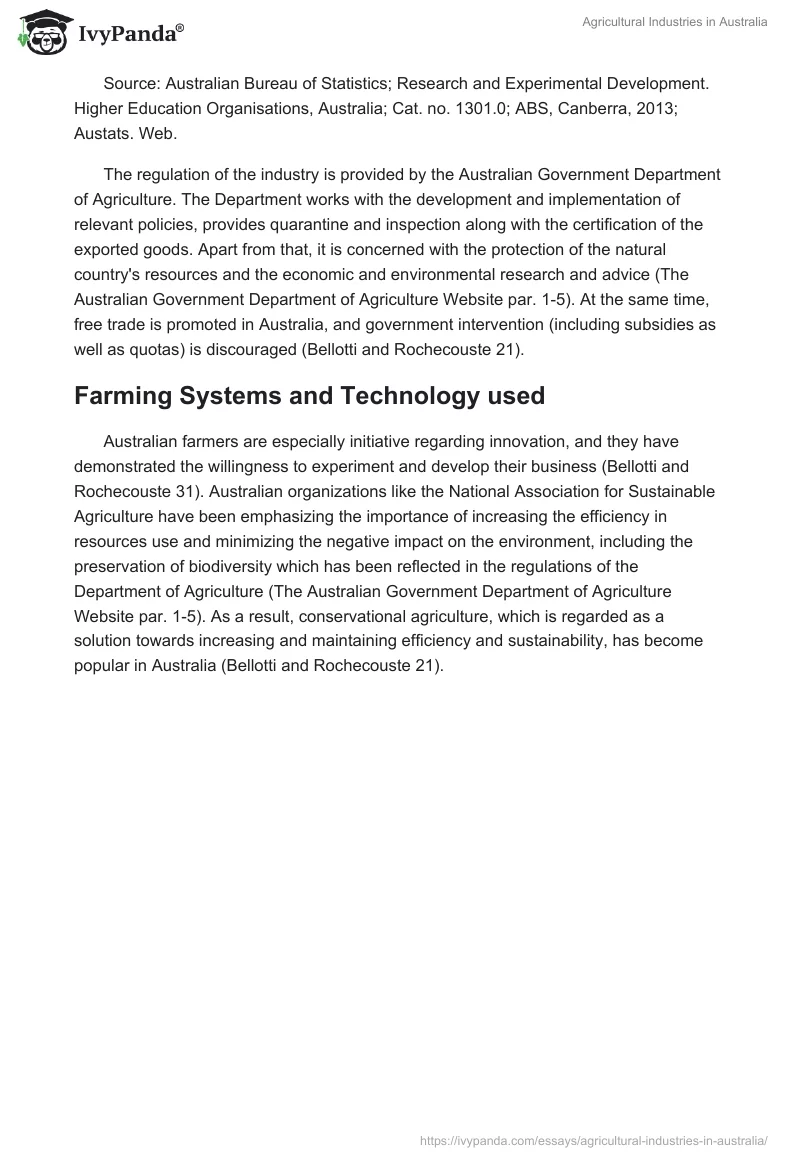 Agricultural Industries in Australia. Page 5