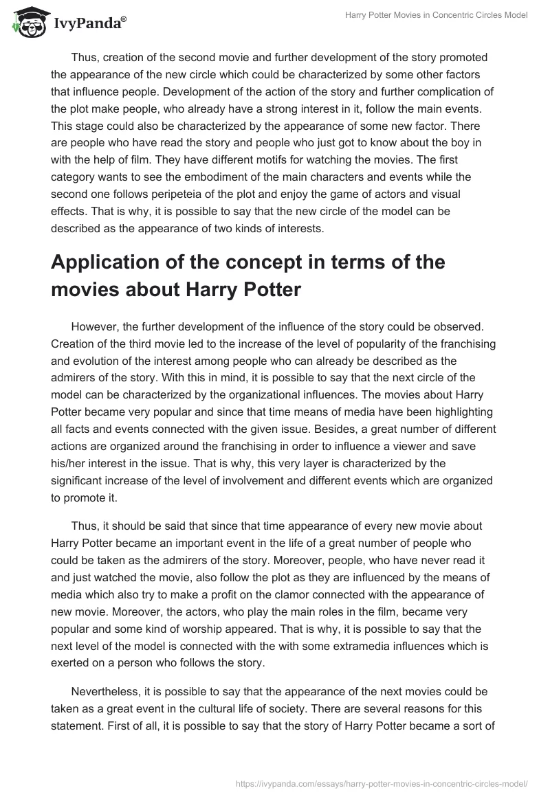 Harry Potter Movies in Concentric Circles Model. Page 4