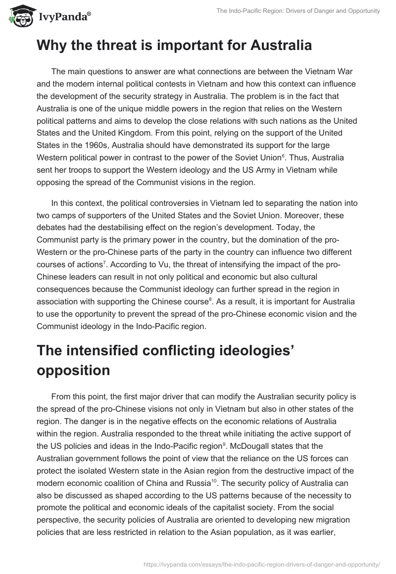 The Indo-Pacific Region: Drivers of Danger and Opportunity. Page 2