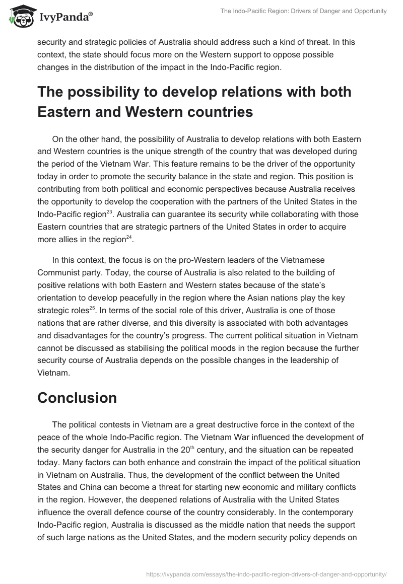 The Indo-Pacific Region: Drivers of Danger and Opportunity. Page 5