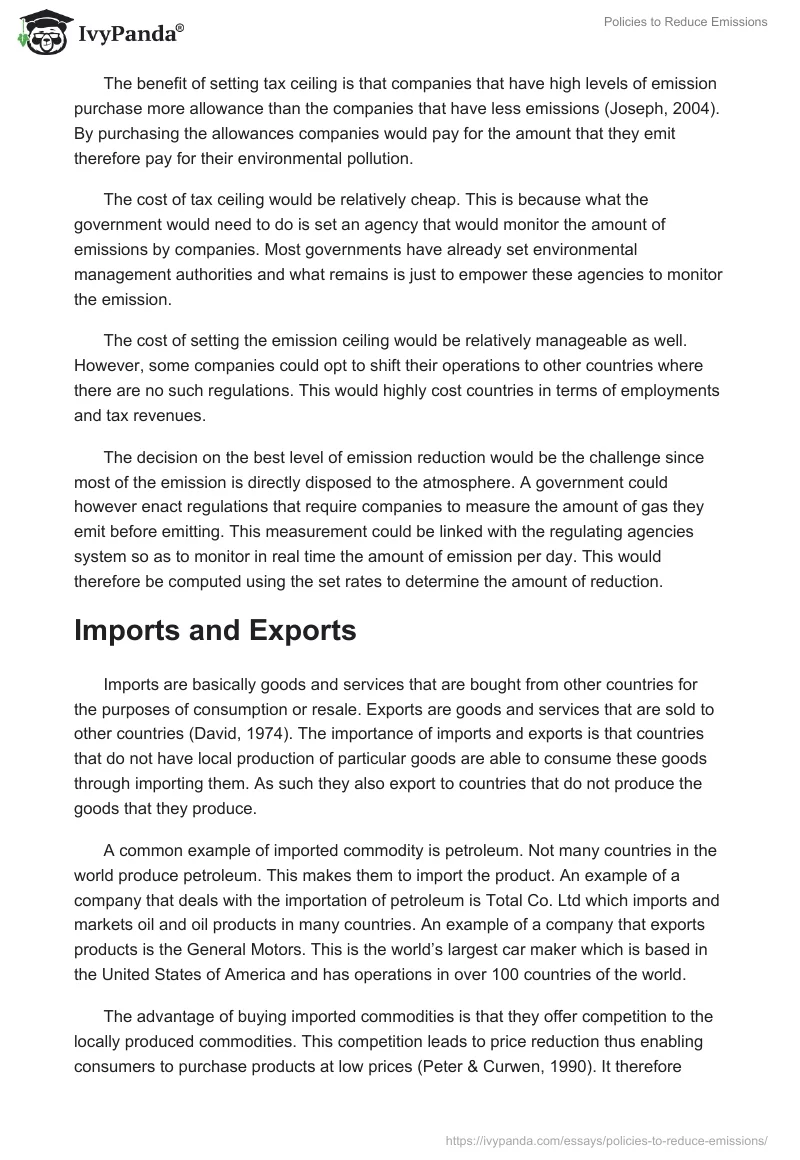 Policies to Reduce Emissions. Page 2