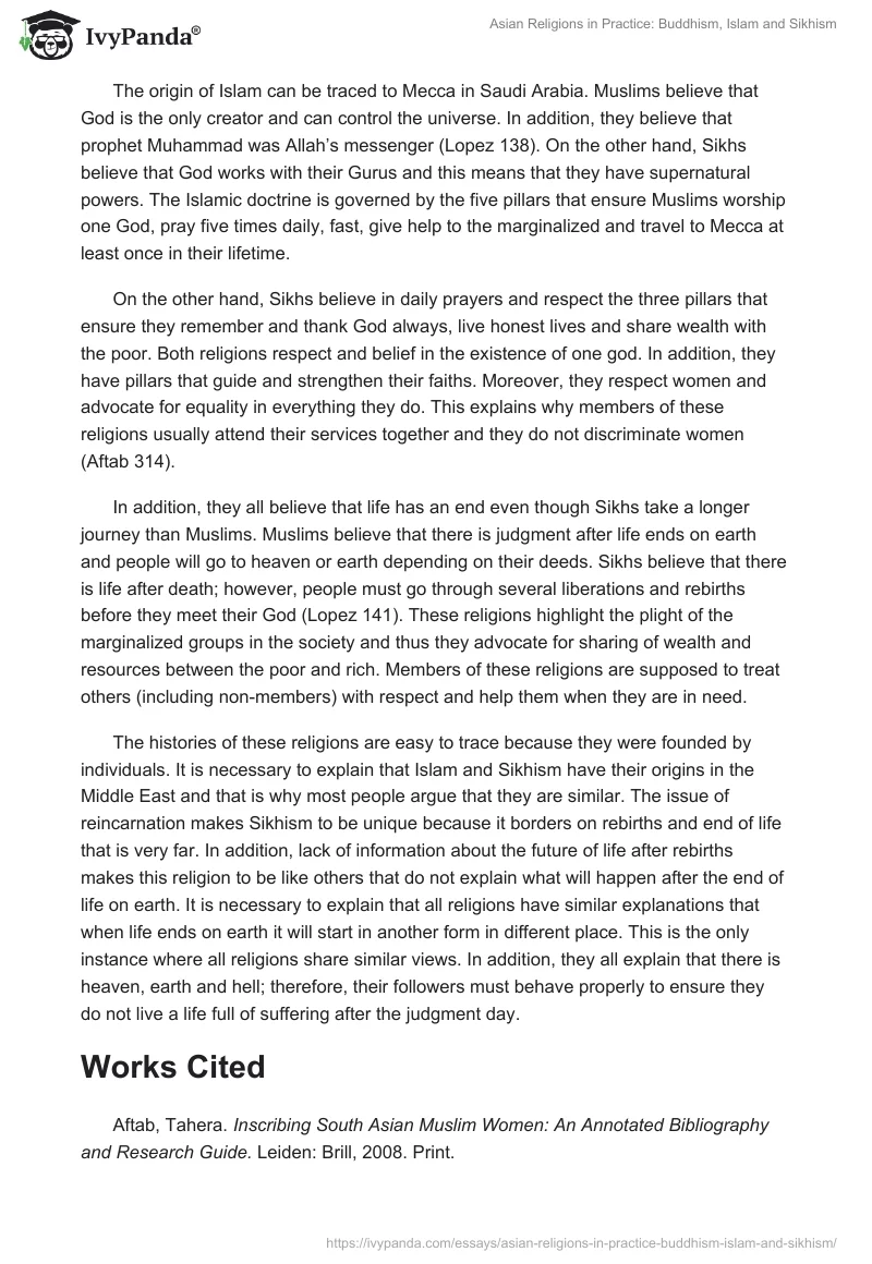 Asian Religions in Practice: Buddhism, Islam and Sikhism. Page 4