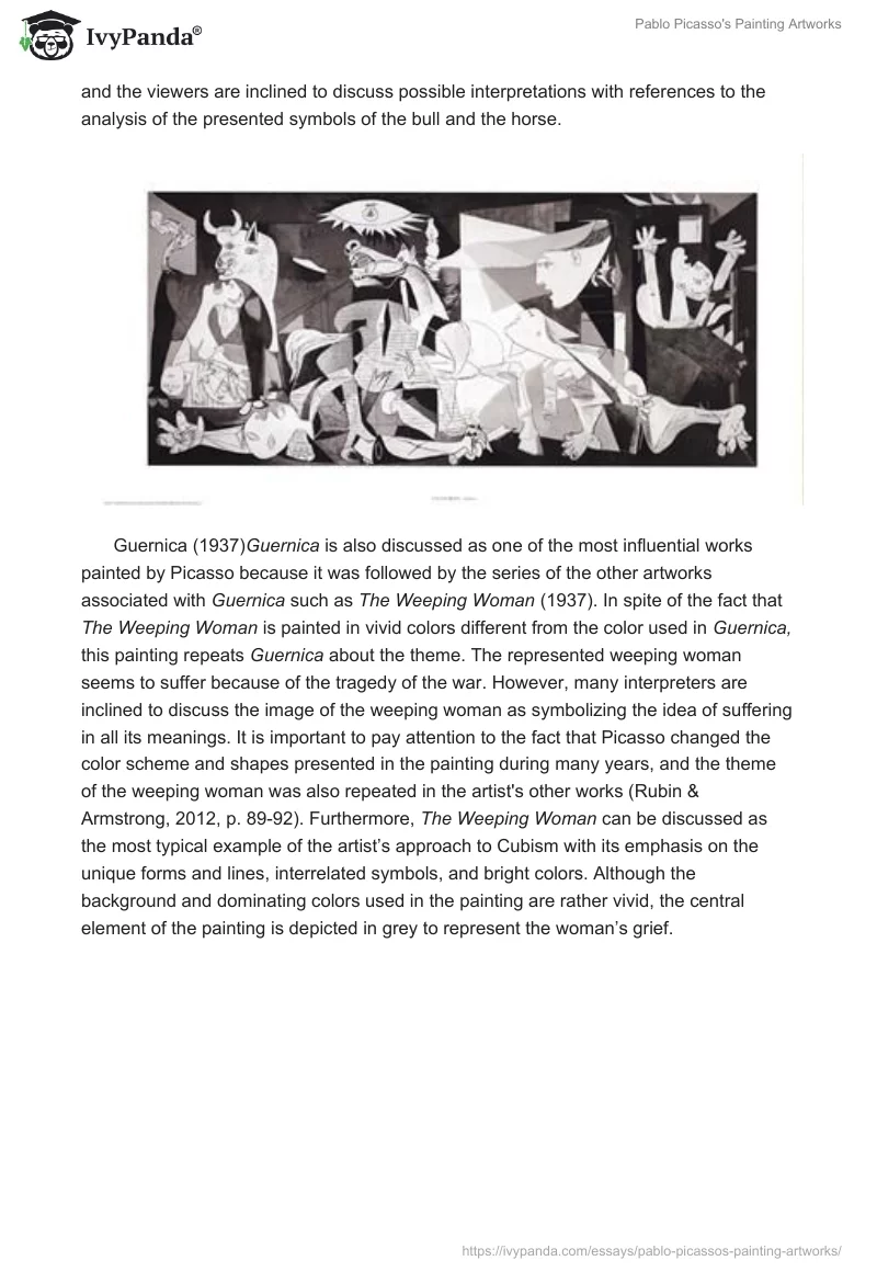 Pablo Picasso's Painting Artworks. Page 3