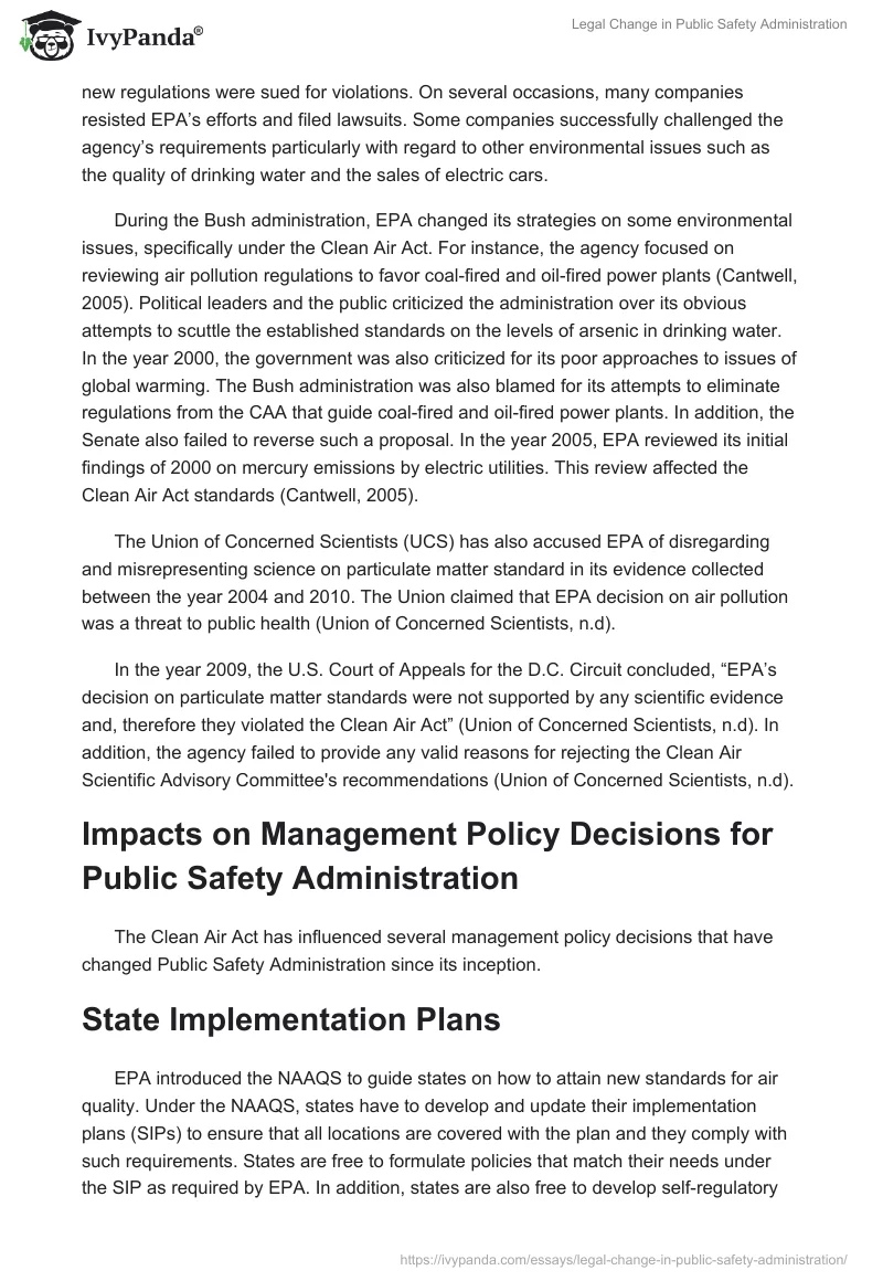 Legal Change in Public Safety Administration. Page 3