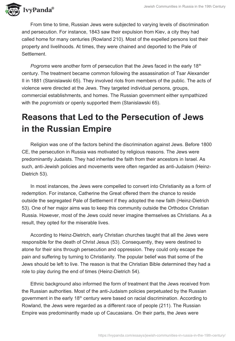 Jewish Communities in Russia in the 19th Century. Page 3