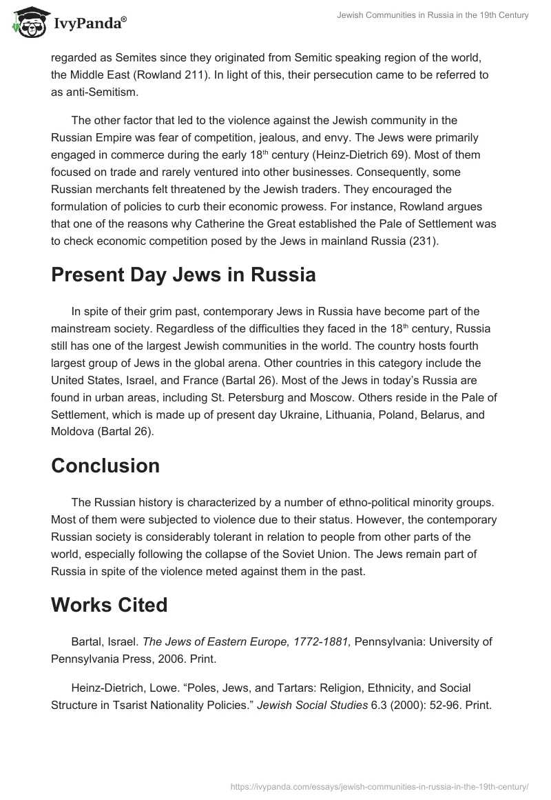 Jewish Communities in Russia in the 19th Century. Page 4