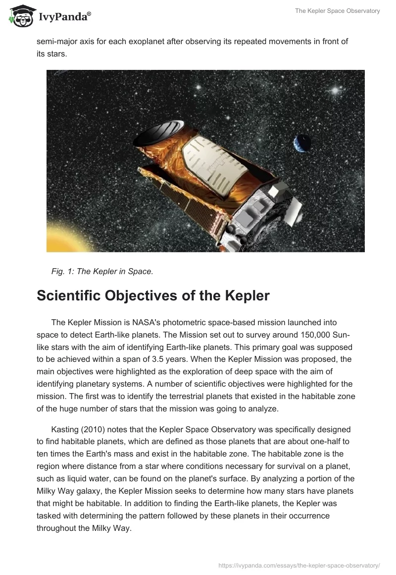 The Kepler Space Observatory. Page 2