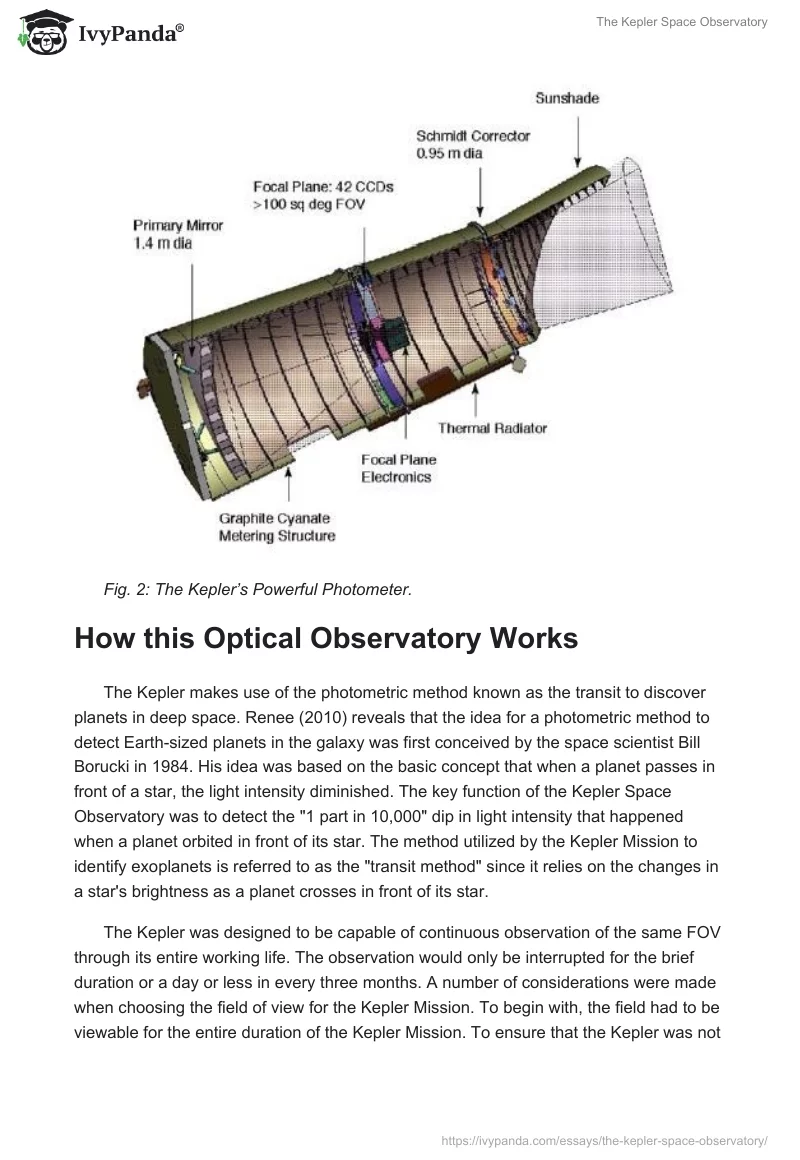 The Kepler Space Observatory. Page 4