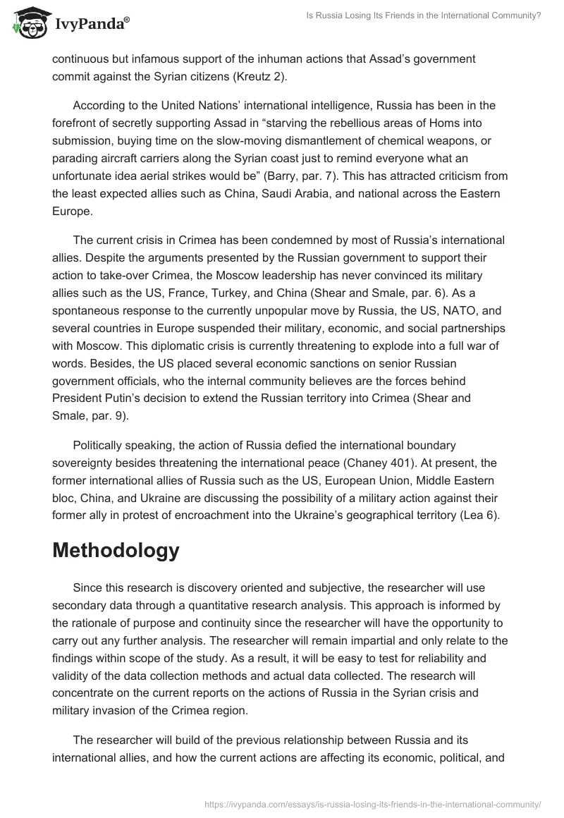 Is Russia Losing Its Friends in the International Community?. Page 3