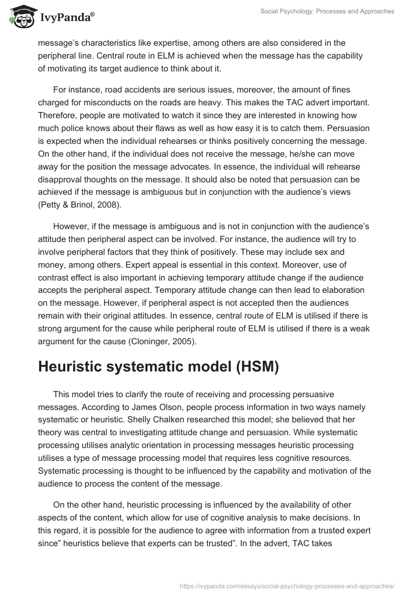 Social Psychology: Processes and Approaches. Page 3