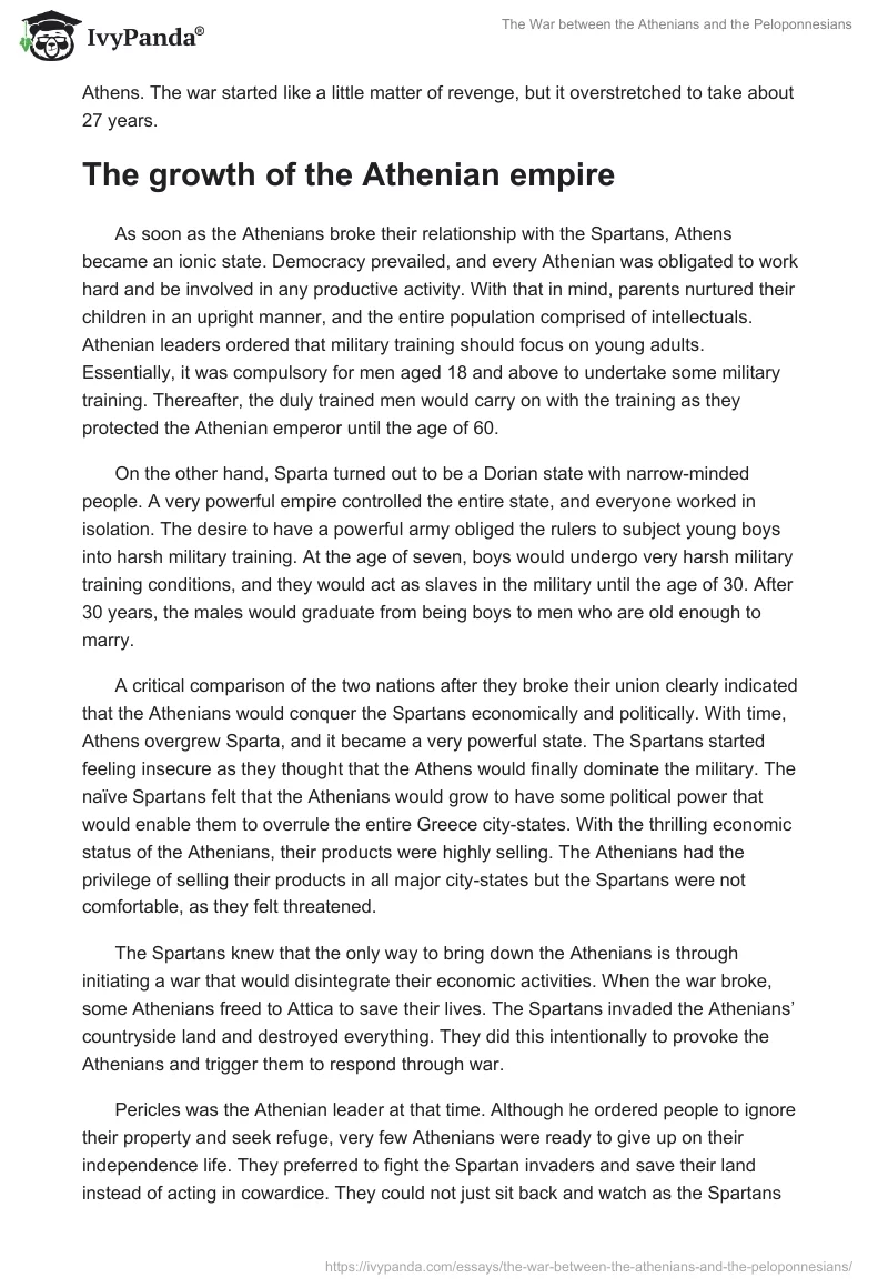 The War Between the Athenians and the Peloponnesians. Page 5