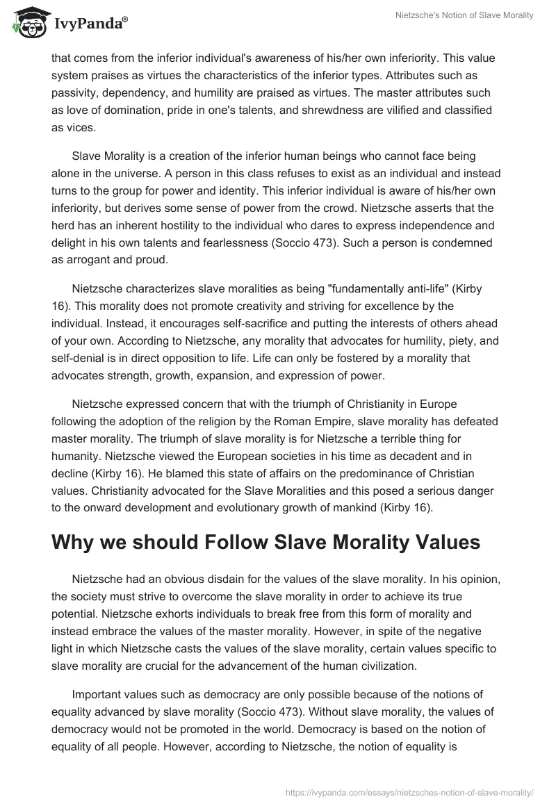 Nietzsche's Notion of Slave Morality. Page 2