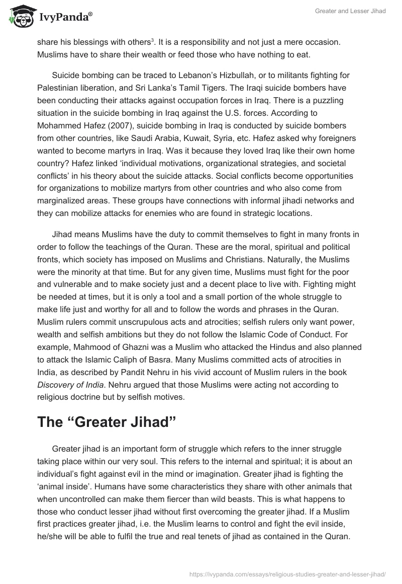Greater and Lesser Jihad. Page 3