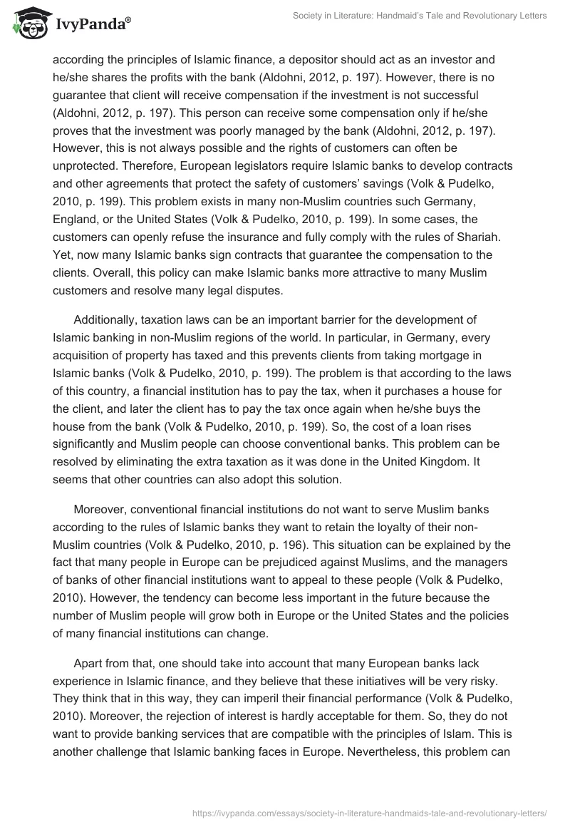 Society in Literature: The Handmaid’s Tale and Revolutionary Letters. Page 3