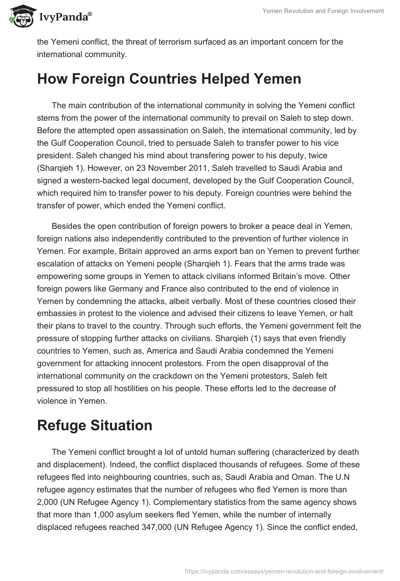 Yemen Revolution and Foreign Involvement. Page 3