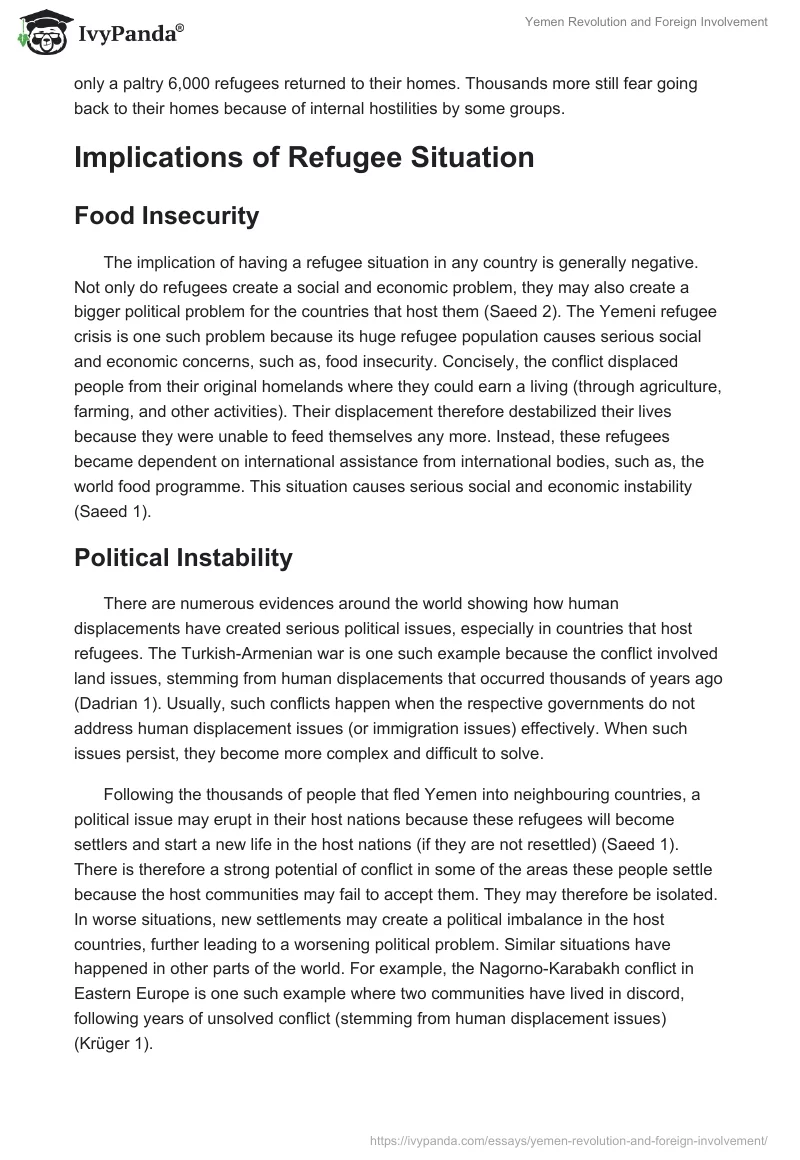 Yemen Revolution and Foreign Involvement. Page 4