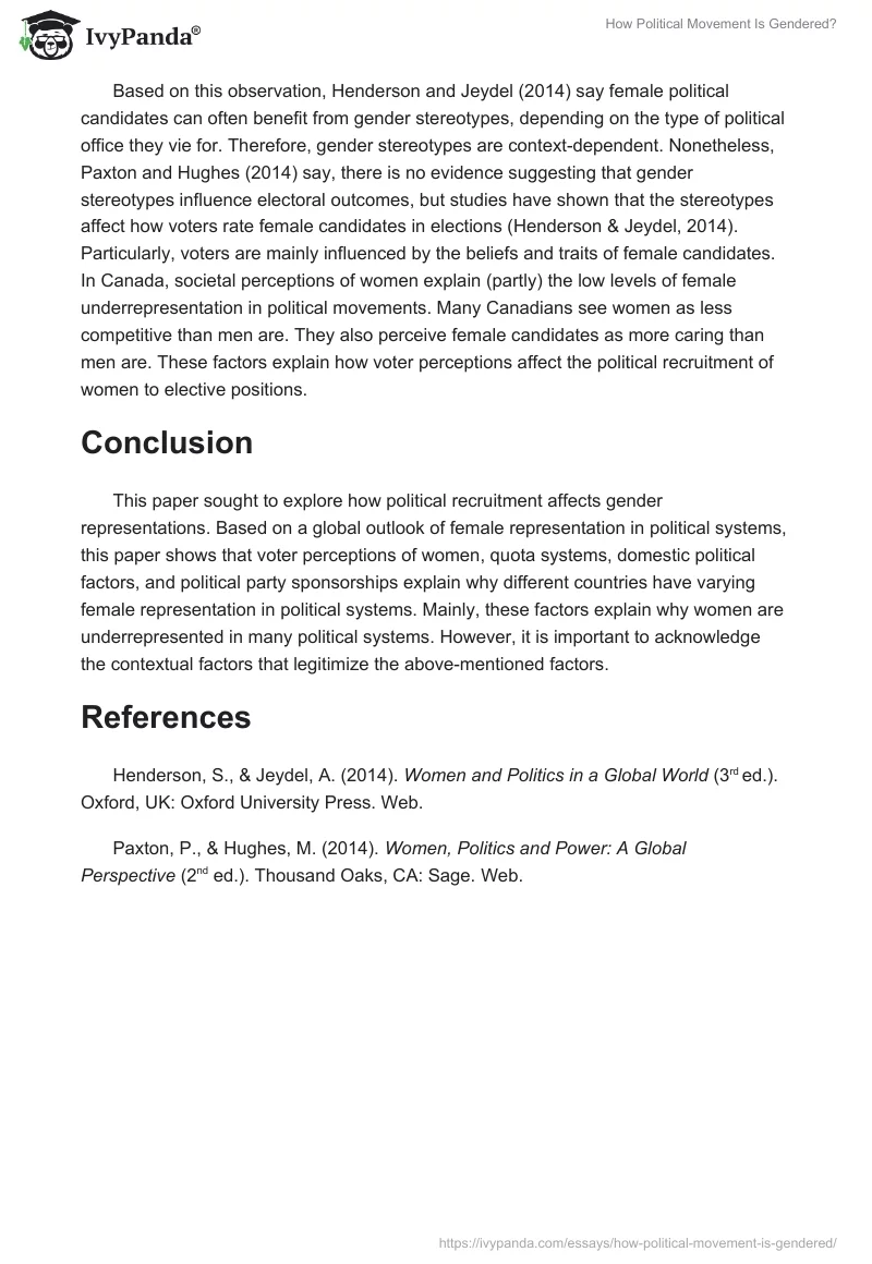 How Political Movement Is Gendered?. Page 5
