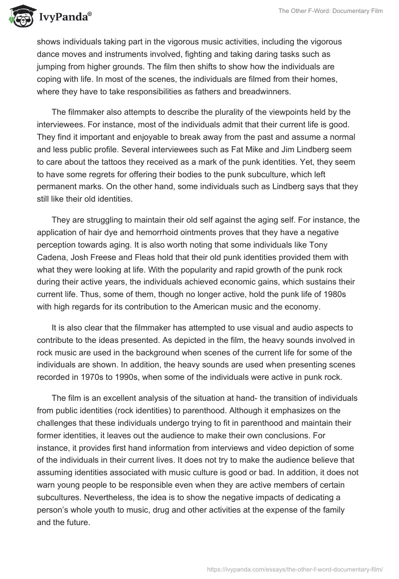 "The Other F-Word": Documentary Film. Page 4