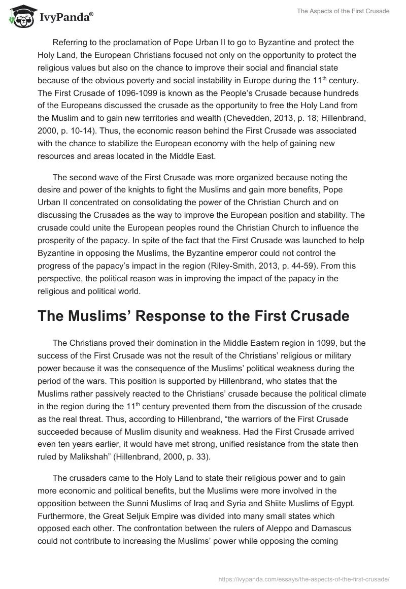 The Aspects of the First Crusade. Page 2