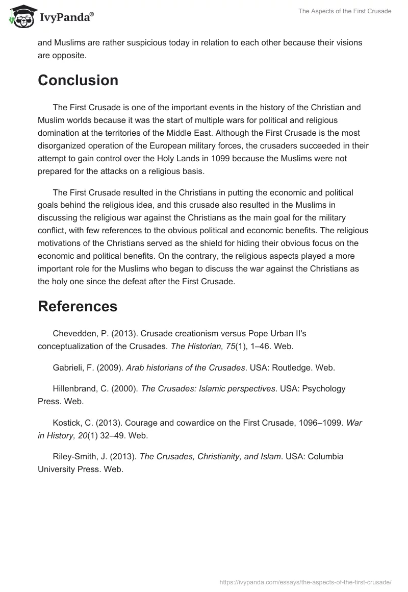 The Aspects of the First Crusade. Page 4