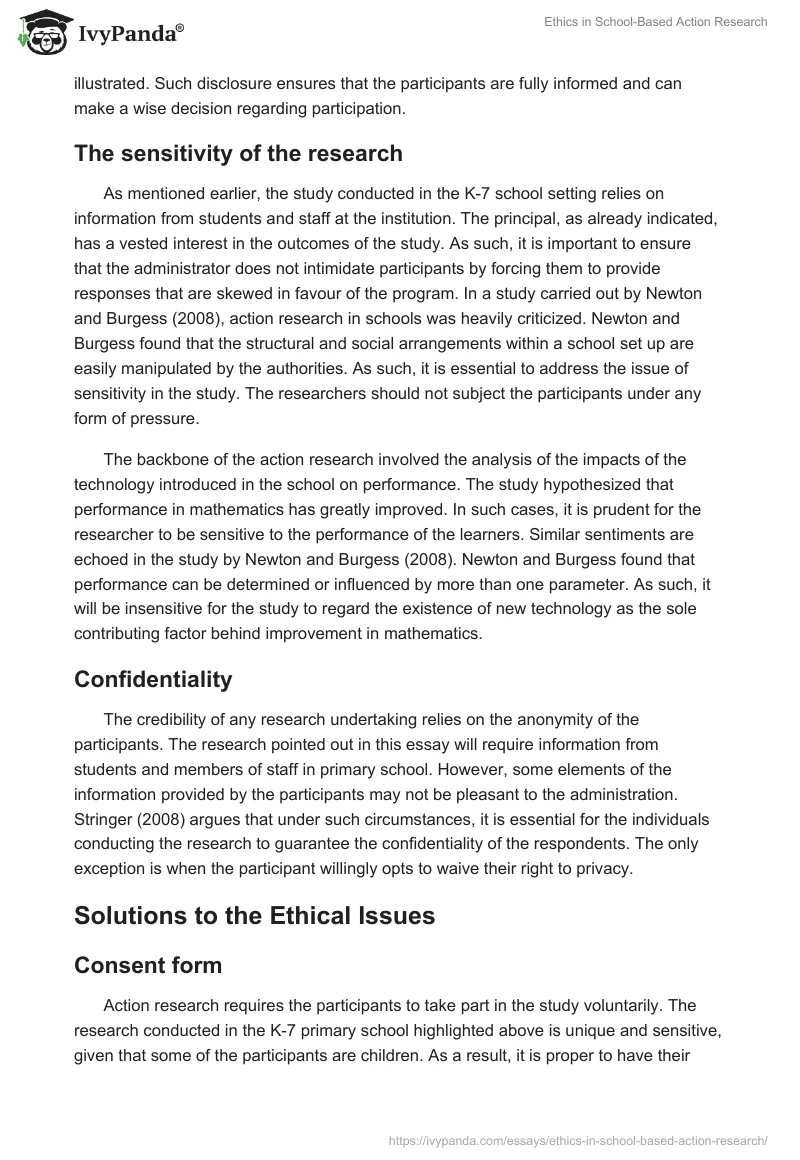 Ethics in School-Based Action Research. Page 3