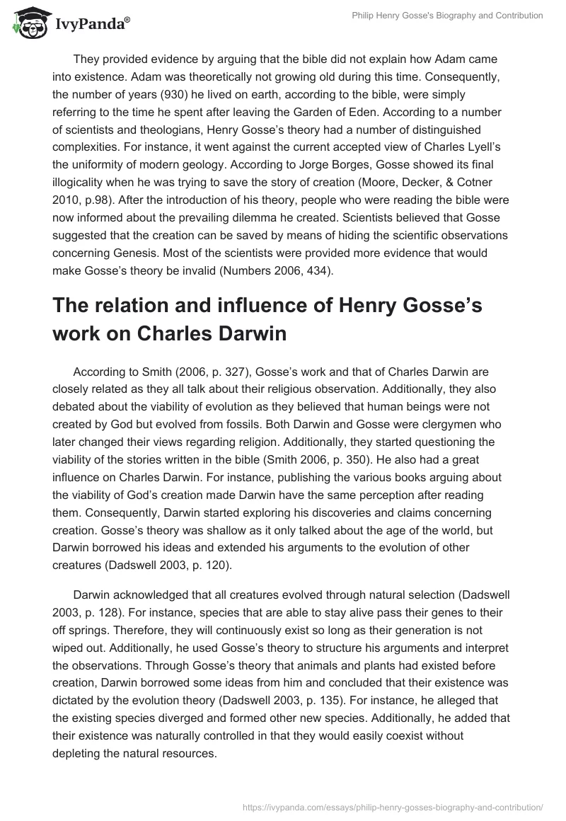 Philip Henry Gosse's Biography and Contribution. Page 5