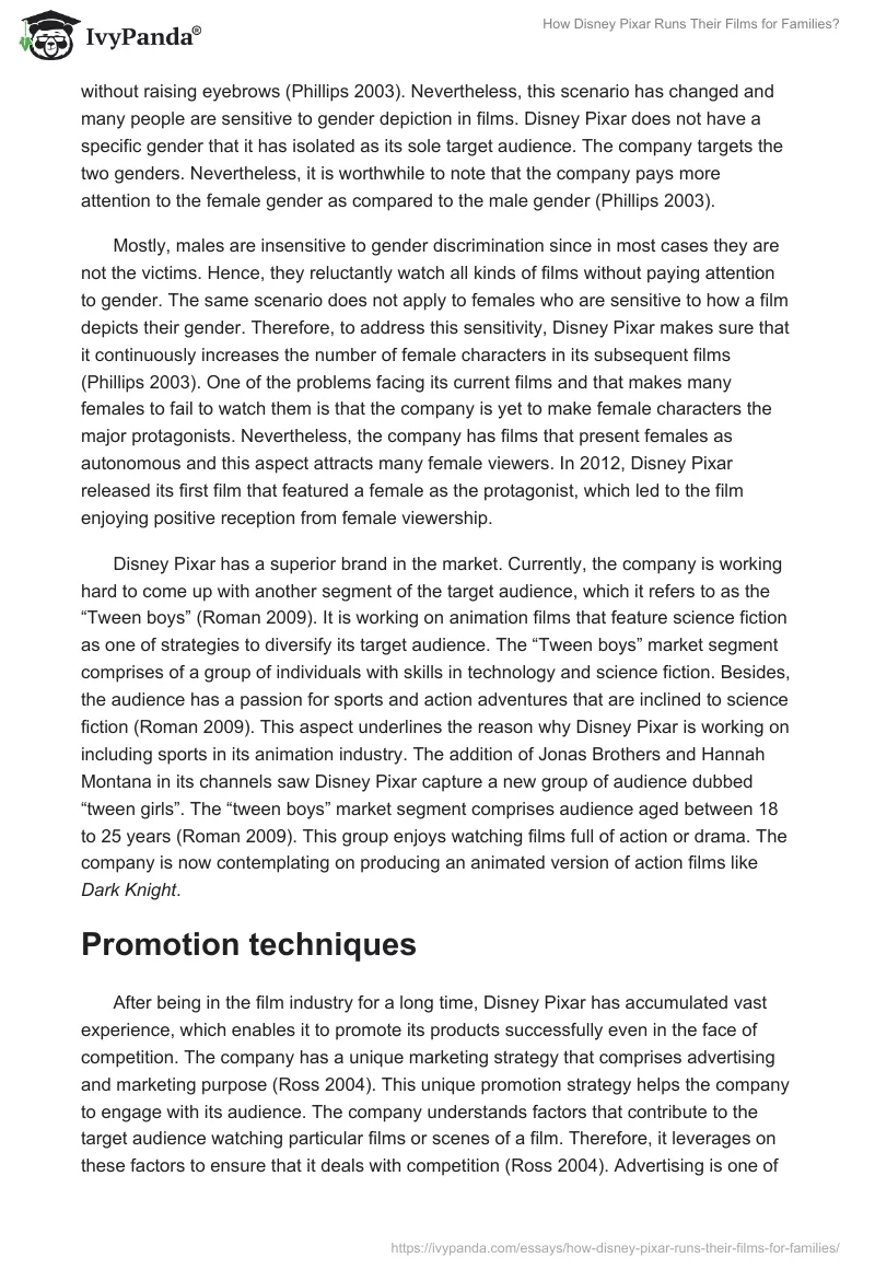 How Disney Pixar Runs Their Films for Families?. Page 5